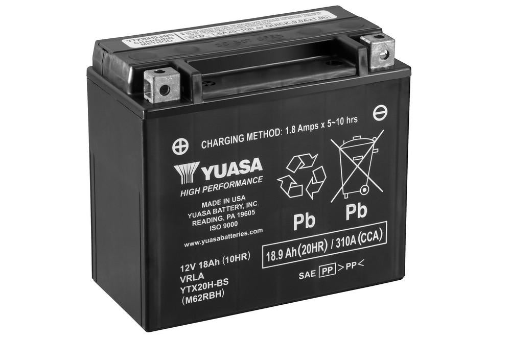 Batteria auto YUASA Moto YTX20H BS CCA PIOMBO 12V 18Ah 310A